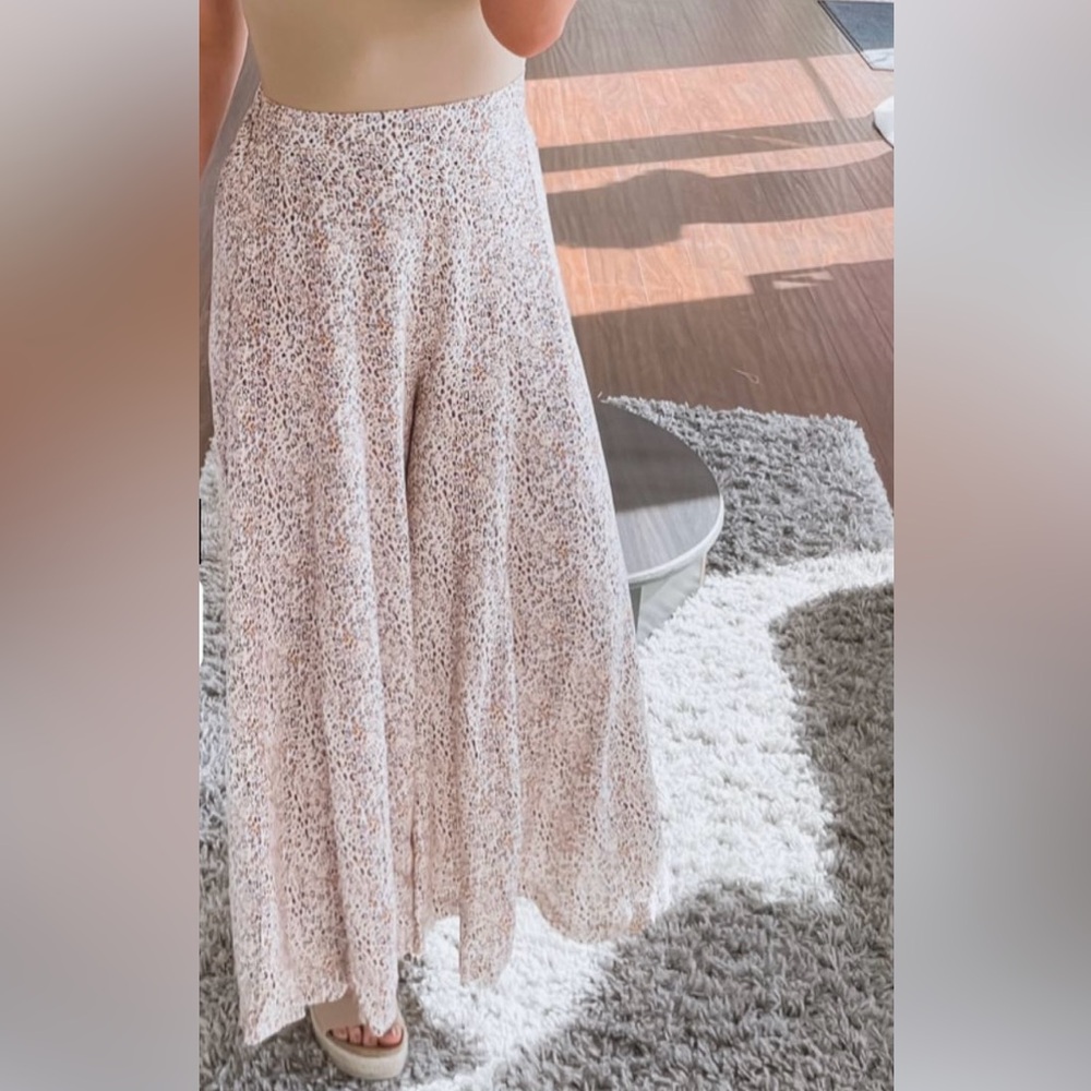 Petal & Pup Rainbow Cheetah Wide Leg Pants